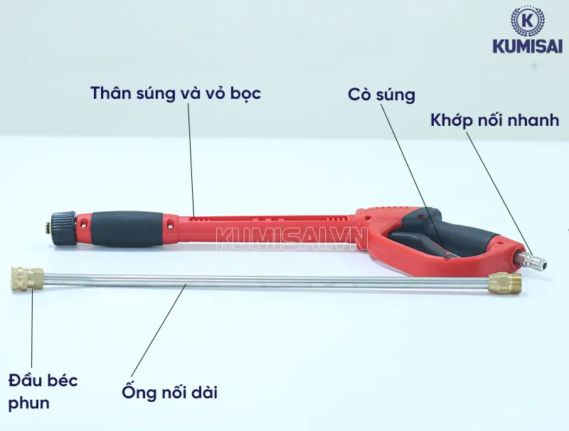Cấu tạo súng phun cao áp model: G6 Cấu tạo súng phun cao áp model: G6
