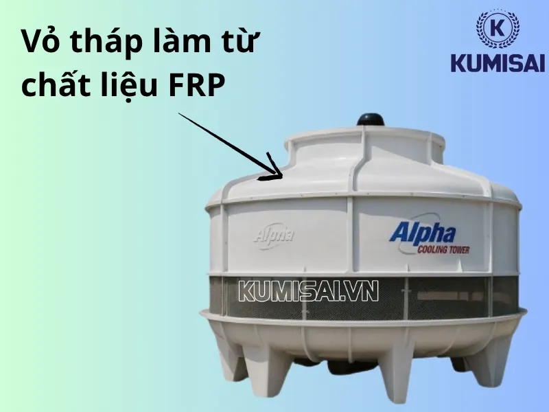 Vỏ tháp làm từ chất liệu FRP