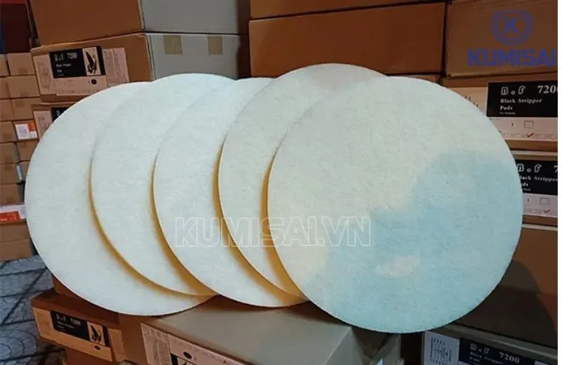 Pad chà sàn trắng dùng để chà khô, đánh bóng
