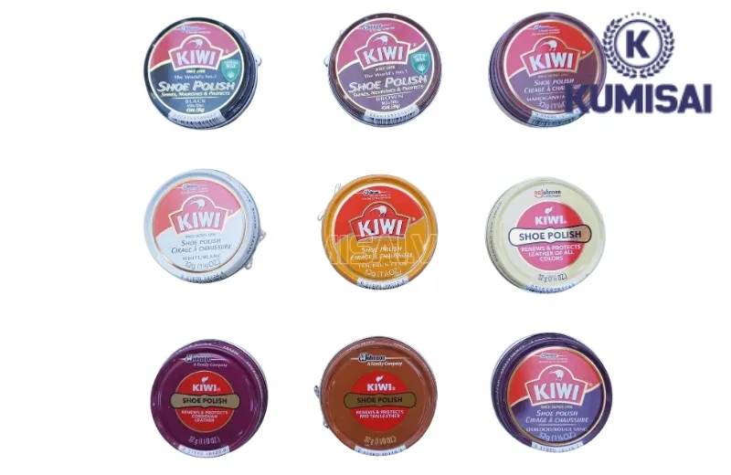 Xi đánh giày Kiwi có nhiều màu sắc khác nhau để người dùng lựa chọn Xi đánh giày Kiwi có nhiều màu sắc khác nhau để người dùng lựa chọn