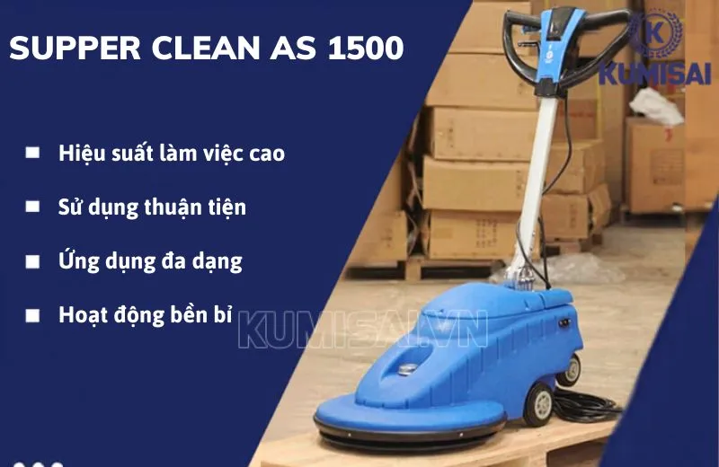 Máy đánh bóng sàn Supper Clean AS 1500 siêu ưu việt Máy đánh bóng sàn Supper Clean AS 1500 siêu ưu việt