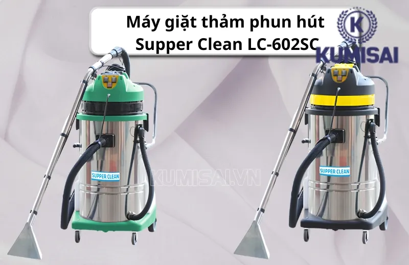 Máy giặt thảm phun hút Supper Clean LC-602SC xử lý mọi vết bẩn cứng đầu Máy giặt thảm phun hút Supper Clean LC-602SC xử lý mọi vết bẩn cứng đầu