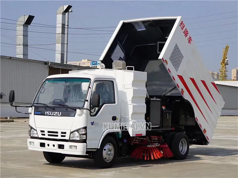 Xe quét rác hút bụi Isuzu 3,7 khối