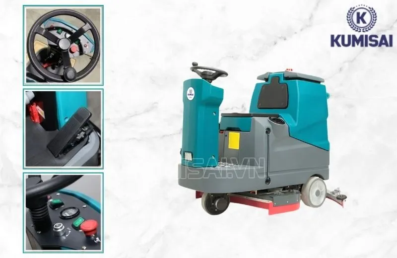 Khu vực ghế lái phía trức được thiết kế khoa học