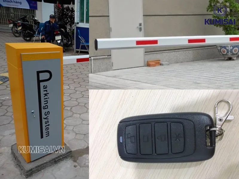 Cấu tạo cơ bản của barrier cần thẳng PS307 Cấu tạo cơ bản của barrier cần thẳng PS307