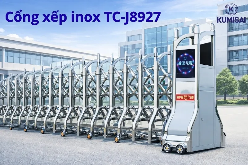Tìm hiểu về cổng xếp inox TC-J8927 Tìm hiểu về cổng xếp inox TC-J8927