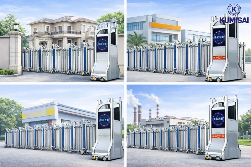 Khám phá ứng dụng phổ biến của cổng xếp inox TC-J8927 Khám phá ứng dụng phổ biến của cổng xếp inox TC-J8927