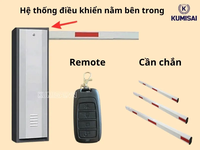 Cấu tạo của barrier tự động AX600 Cấu tạo của barrier tự động AX600