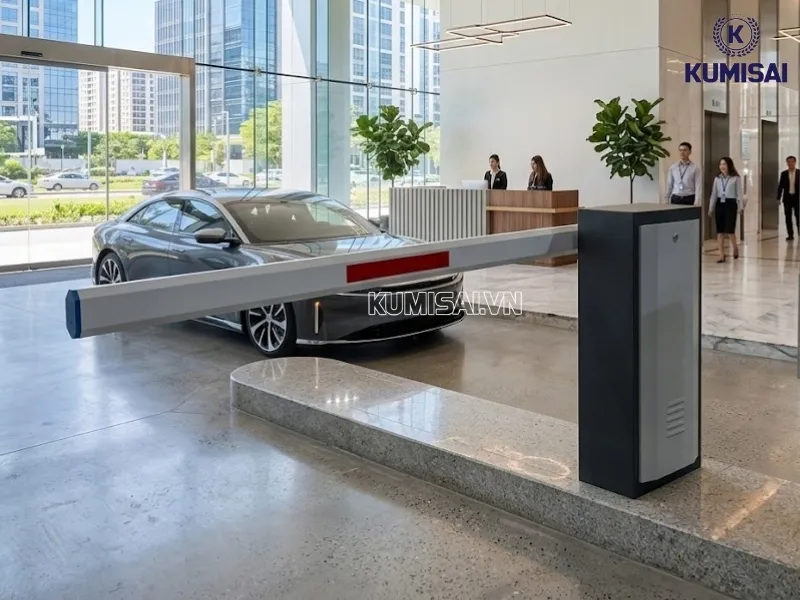 Barrier tự động AX600 có trang bị cảm biến chống va chạm Barrier tự động AX600 có trang bị cảm biến chống va chạm