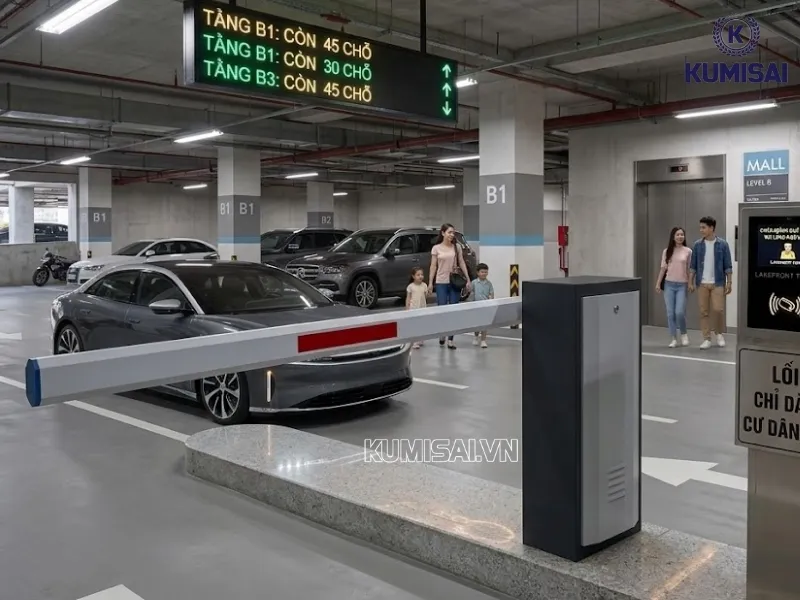 Barrier tự động AX600 trang bị cơ chế mở tay Barrier tự động AX600 trang bị cơ chế mở tay