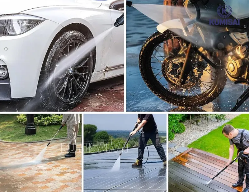 Máy rửa xe V-JET VJ 100 phù hợp với những công việc nào? Máy rửa xe V-JET VJ 100 phù hợp với những công việc nào?