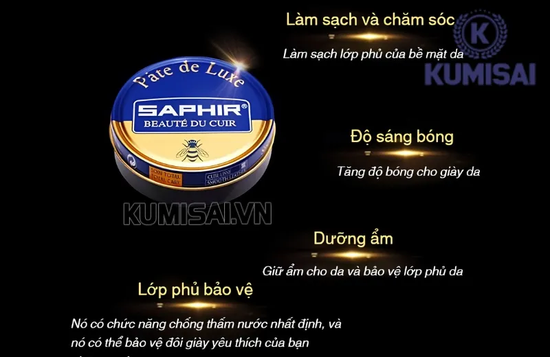 Saphir Pate De Luxe BDC có thể che phủ trầy xước rất tốt Saphir Pate De Luxe BDC có thể che phủ trầy xước rất tốt
