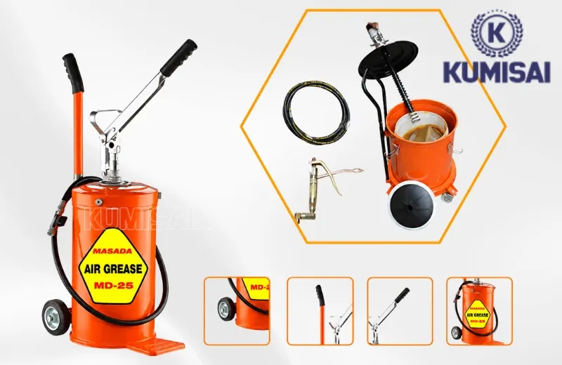 Cấu tạo máy bơm mỡ dùng tay MASADA MD-25