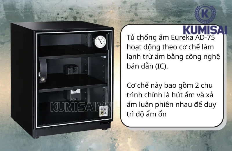 Eureka AD-75 hoạt động theo công nghệ bán dẫn, dùng IC làm lạnh siêu nhanh Eureka AD-75 hoạt động theo công nghệ bán dẫn, dùng IC làm lạnh siêu nhanh