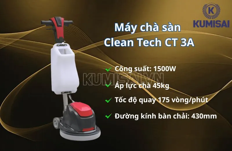 Clean Tech CT 3A sở hữu nhiều thông số ấn tượng Clean Tech CT 3A sở hữu nhiều thông số ấn tượng