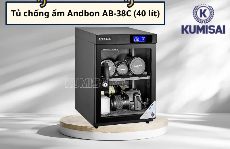 Tủ chống ẩm Andbon AB-38C (40 lít) dành cho gia đình, studio nhỏ Tủ chống ẩm Andbon AB-38C (40 lít) dành cho gia đình, studio nhỏ