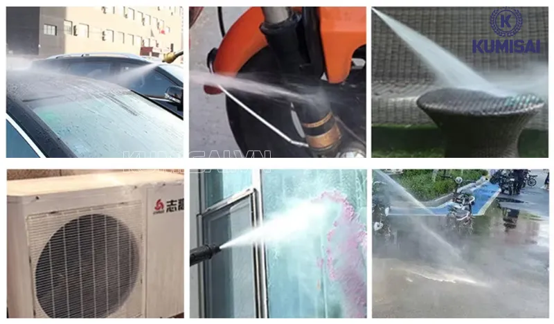Phun xịt áp lực cao, hiệu quả làm sạch nhanh chóng