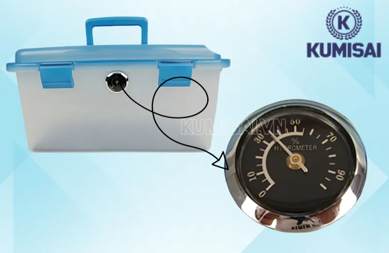 Đồng hồ đo ẩm trên hộp Wonderful DB-3820