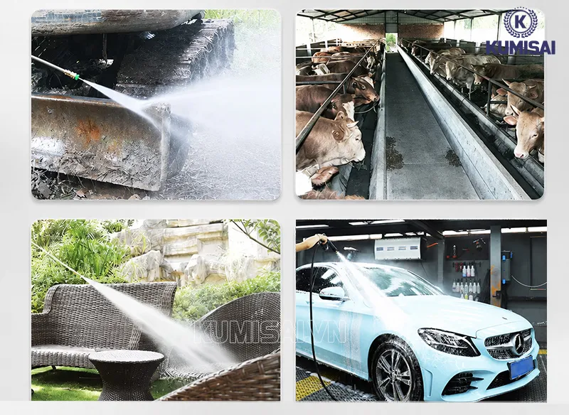 Động cơ khỏe, duy trì áp lực nước liên tục