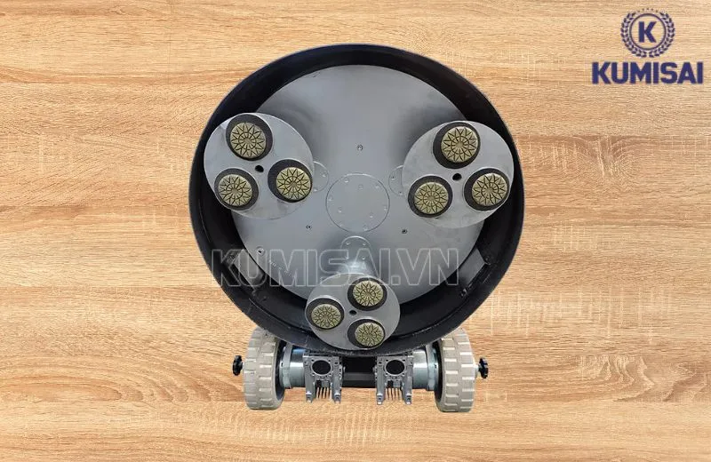 Mâm mài và 9 đĩa mài của máy