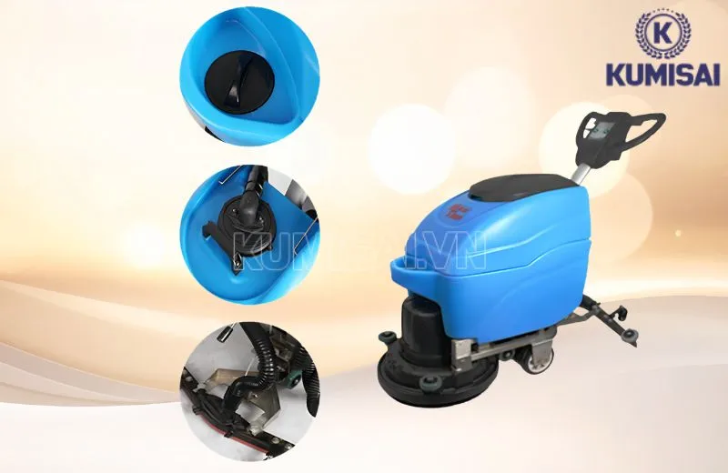 Thiết kế máy tối ưu, vừa chà rửa, vừa đánh bóng Thiết kế máy tối ưu, vừa chà rửa, vừa đánh bóng