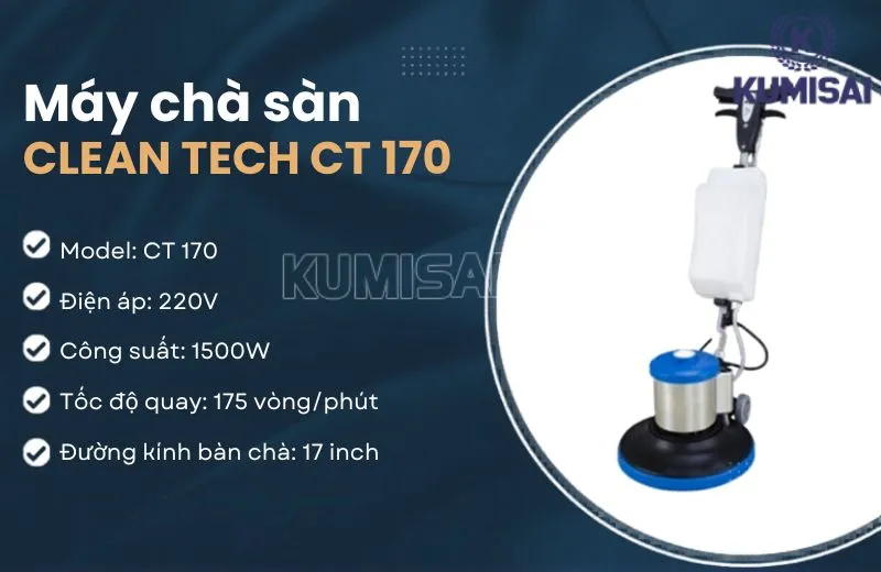 Sức mạnh tiềm ẩn của máy chà sàn Clean Tech CT 170 Sức mạnh tiềm ẩn của máy chà sàn Clean Tech CT 170
