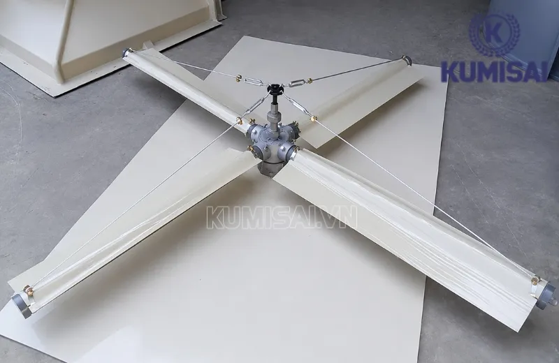 Đầu phun DN90 có khả năng quay linh hoạt Đầu phun DN90 có khả năng quay linh hoạt