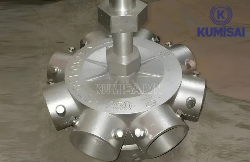 Đầu phun sở hữu đường kính lớn lên tới 250mm