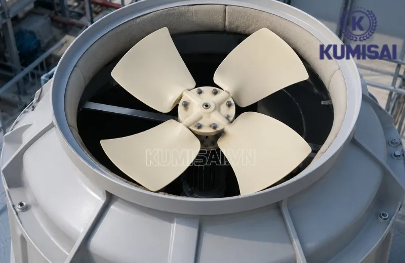 Lắp cánh quạt D760mm đúng chuẩn kỹ thuật