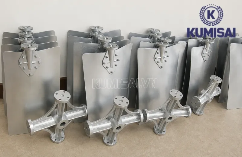 Cánh quạt D1200m được gia công tỉ mỉ, chính xác