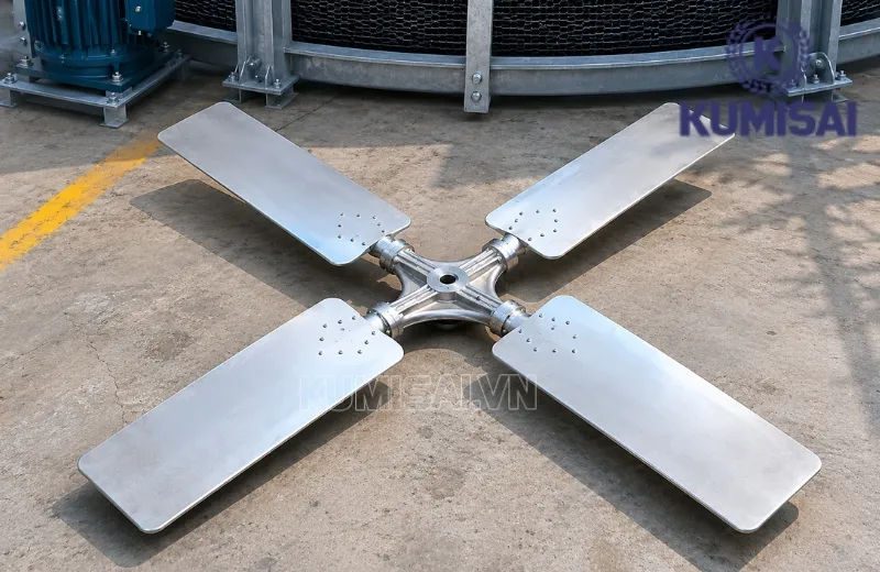 Cánh quạt D3800mm có trọng lượng tương đối nhẹ Cánh quạt D3800mm có trọng lượng tương đối nhẹ