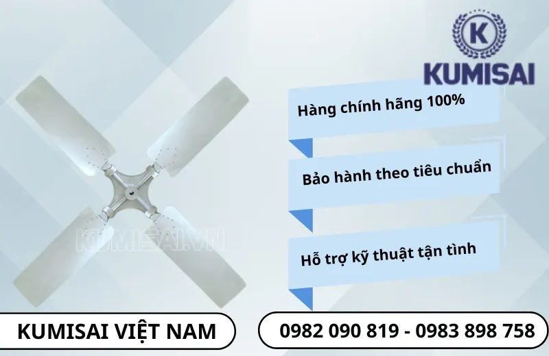Kumisai Việt Nam phân phối chính hãng cánh quạt D3800mm hợp kim nhôm Kumisai Việt Nam phân phối chính hãng cánh quạt D3800mm hợp kim nhôm