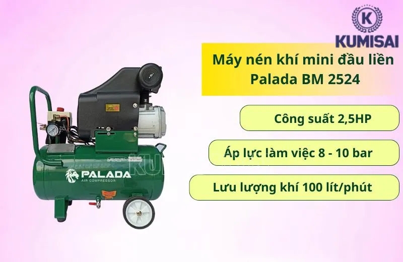 Sức mạnh của máy nén khí Palada BM 2524