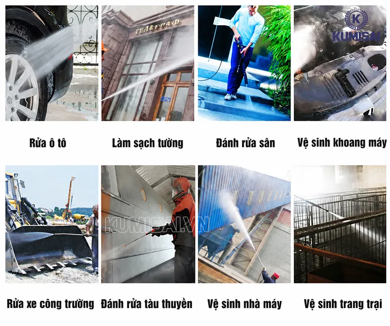 Ứng dụng thực tế của máy rửa xe DQC - TECH