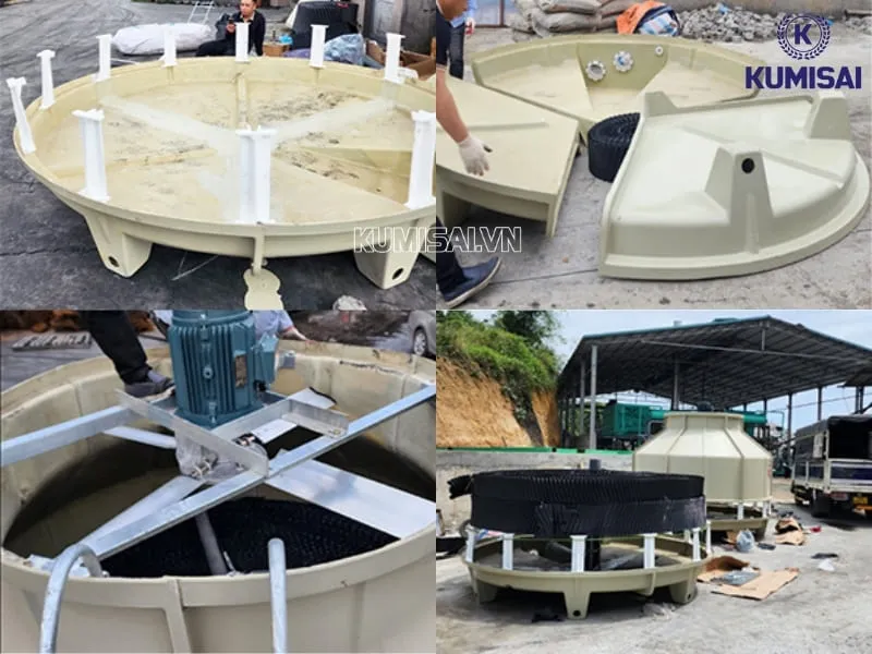 Cấu tạo của tháp giải nhiệt