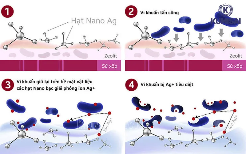 Nguyên lý khử khuẩn của công nghệ Nano bạc