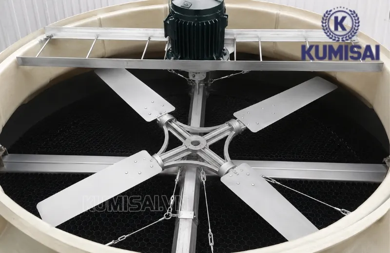 Cánh quạt D1800mm có sải cánh rộng, tạo lưu lượng gió lớn Cánh quạt D1800mm có sải cánh rộng, tạo lưu lượng gió lớn