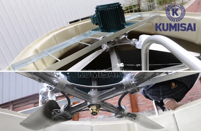 Lắp cánh quạt D1800mm cần đảm bảo tiêu chí đều, chặt và cân bằng khi quay Lắp cánh quạt D1800mm cần đảm bảo tiêu chí đều, chặt và cân bằng khi quay