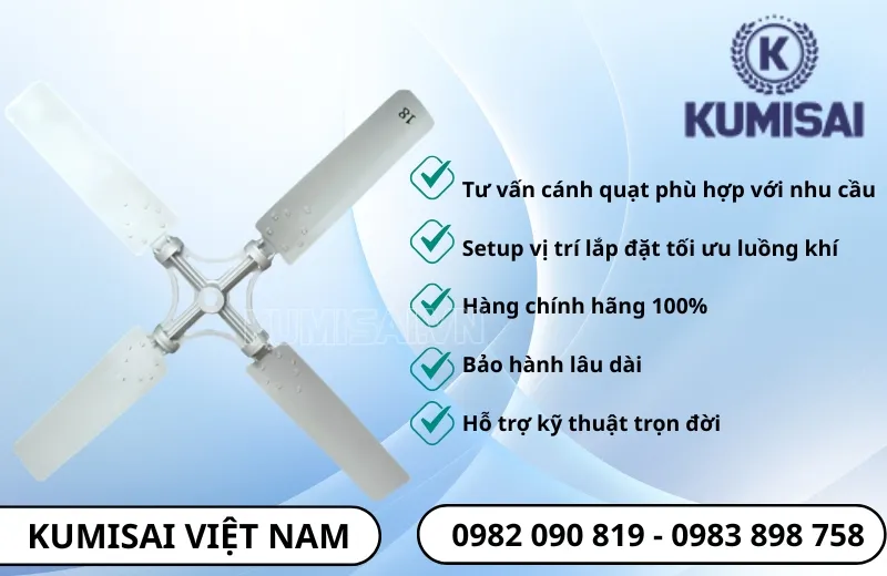 Sở hữu cánh quạt D1800mm cho tháp giải nhiệt chính hãng tại Kumisai Sở hữu cánh quạt D1800mm cho tháp giải nhiệt chính hãng tại Kumisai