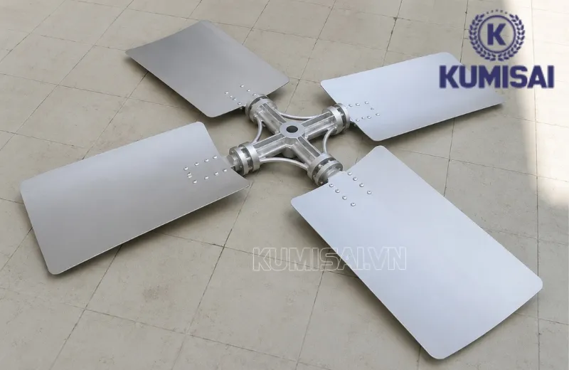 Cánh quạt D2000mm đạt thiết kế chuẩn khí động học