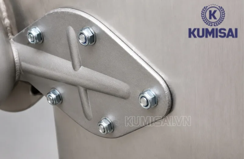 Cánh quạt D2000mm làm từ hợp kim nhôm chắc chắn, gia công kín khít