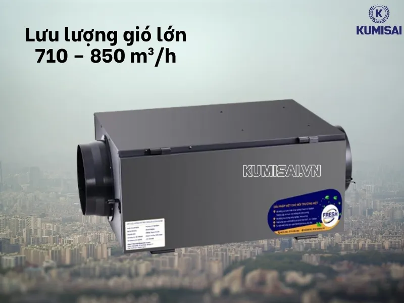 FA-TH800CMH có lưu lượng gió mạnh