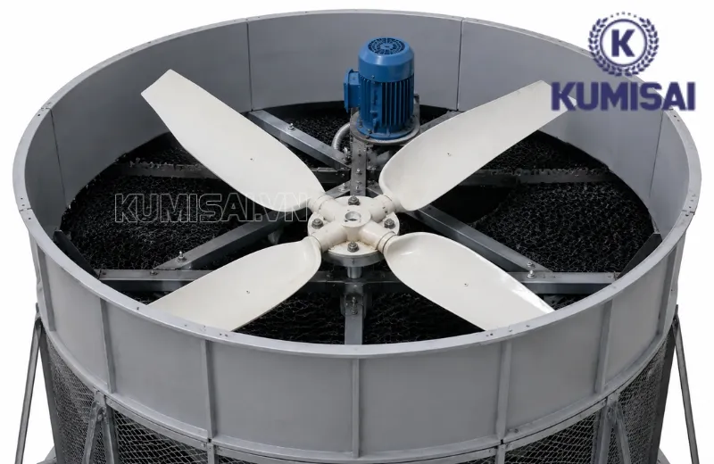 Cánh quạt D930mm hỗ trợ duy trì sự ổn định cho cả hệ thống giải nhiệt Cánh quạt D930mm hỗ trợ duy trì sự ổn định cho cả hệ thống giải nhiệt