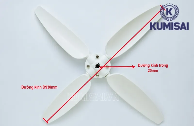 D930mm có sải cánh rộng 930mm D930mm có sải cánh rộng 930mm