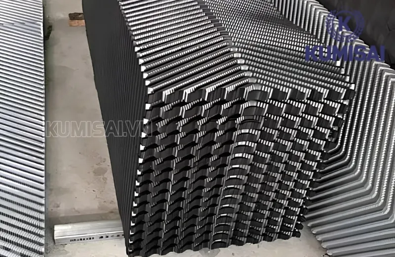Filling tháp giải nhiệt KMS-05 có thiết kế dạng sóng Filling tháp giải nhiệt KMS-05 có thiết kế dạng sóng