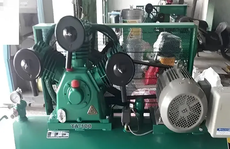 Cụm đầu nén của máy được gia công hoàn hảo