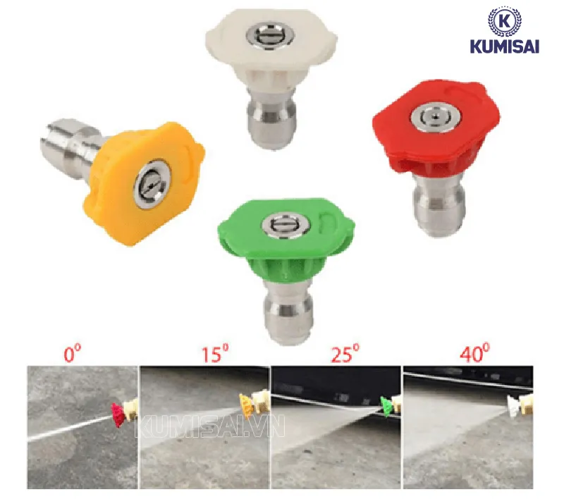 4 Béc phun của máy rửa xe 4 Béc phun của máy rửa xe