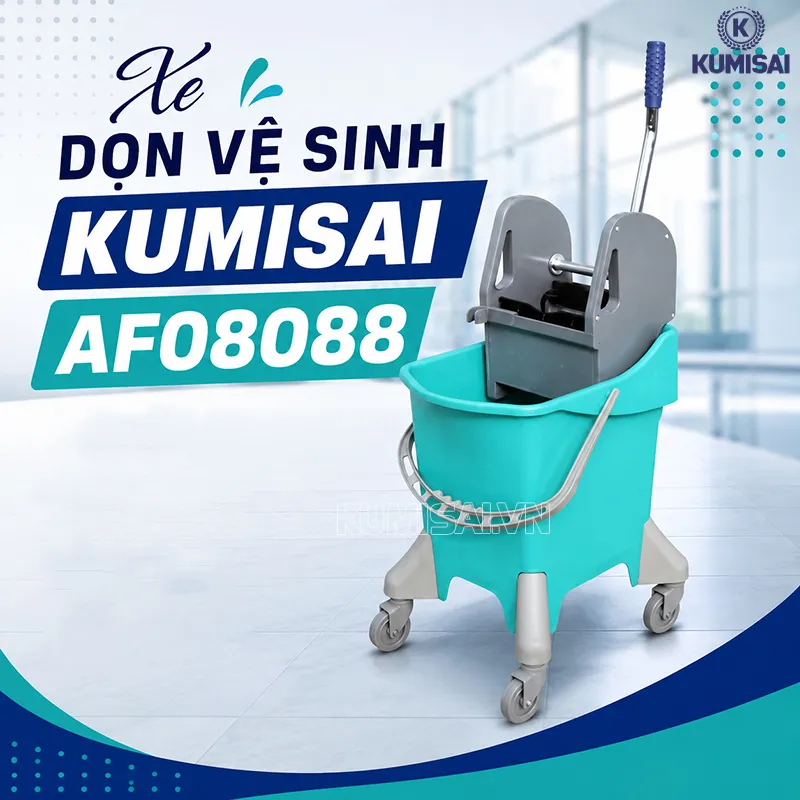 Xe dọn vệ sinh Kumisai AF08088 hiện đại, tiện dụng