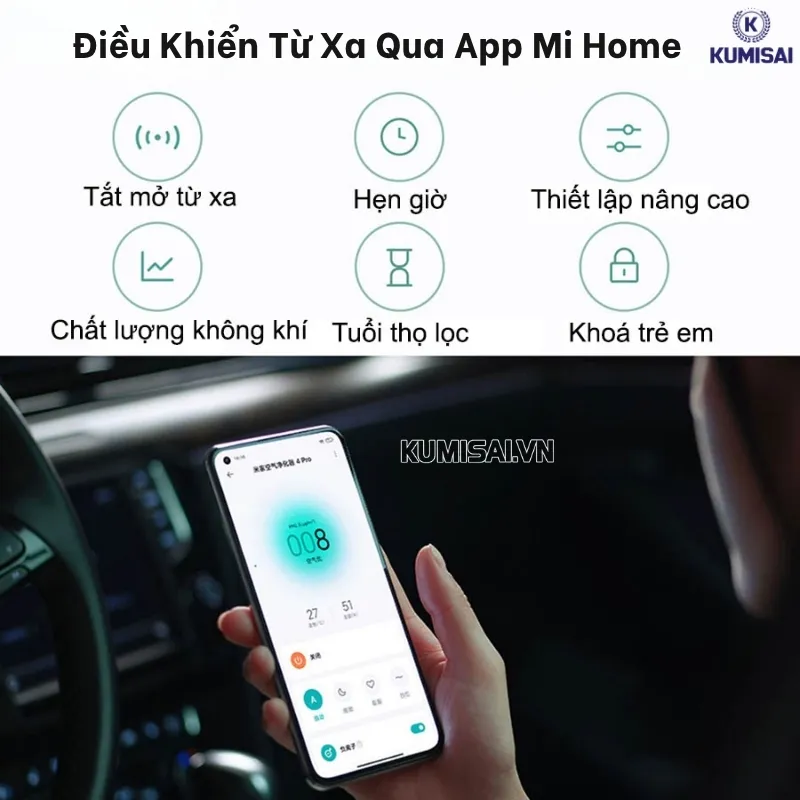 Người dùng có thể điều khiển dễ dàng qua app Mi Home Người dùng có thể điều khiển dễ dàng qua app Mi Home