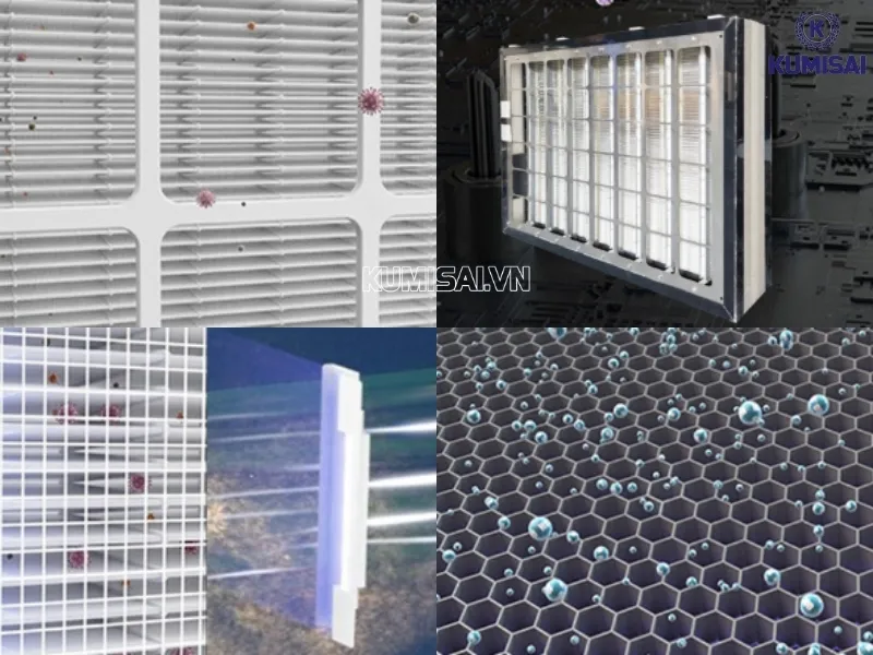 Hệ thống lọc đa tầng của máy lọc không khí Dr.Air DF-150ESP Hệ thống lọc đa tầng của máy lọc không khí Dr.Air DF-150ESP